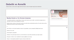 Desktop Screenshot of gebelikveannelik.blogspot.com