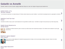 Tablet Screenshot of gebelikveannelik.blogspot.com