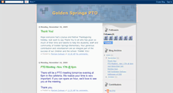 Desktop Screenshot of goldenspringspto.blogspot.com