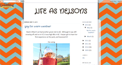 Desktop Screenshot of lifeasnelsons.blogspot.com