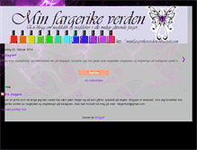 Tablet Screenshot of minfargerikeverden.blogspot.com