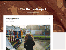 Tablet Screenshot of humanproject.blogspot.com