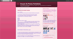 Desktop Screenshot of photosperfeitinha.blogspot.com