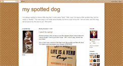 Desktop Screenshot of myspotteddog.blogspot.com