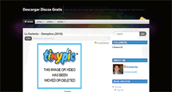 Desktop Screenshot of descargar-discos.blogspot.com