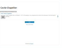 Tablet Screenshot of cecilechapellier.blogspot.com