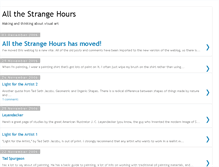 Tablet Screenshot of allthestrangehours.blogspot.com