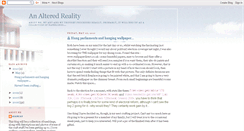 Desktop Screenshot of analteredreality.blogspot.com
