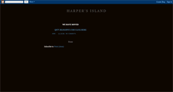 Desktop Screenshot of harpersislandtv.blogspot.com