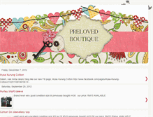 Tablet Screenshot of prelovedboutique.blogspot.com