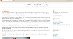 Desktop Screenshot of librarian-in-training.blogspot.com
