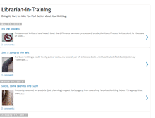 Tablet Screenshot of librarian-in-training.blogspot.com