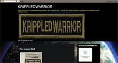 Desktop Screenshot of krippledwarrior.blogspot.com