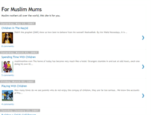 Tablet Screenshot of muslimmothers.blogspot.com