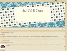 Tablet Screenshot of justeatitcakes.blogspot.com