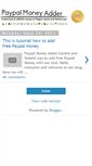 Mobile Screenshot of paypalmoneyaddernew.blogspot.com