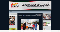 Desktop Screenshot of comunicacionsocialcroc.blogspot.com