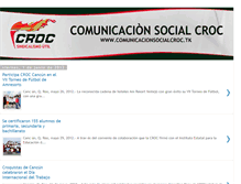 Tablet Screenshot of comunicacionsocialcroc.blogspot.com