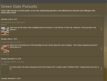 Tablet Screenshot of greengatepursuits.blogspot.com