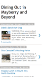 Mobile Screenshot of dininginmayberryandbeyond.blogspot.com
