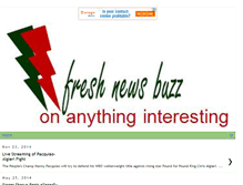 Tablet Screenshot of freshnewsbuzz.blogspot.com