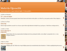 Tablet Screenshot of maltadaogrencilik.blogspot.com