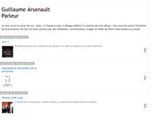 Tablet Screenshot of guillaumearsenault.blogspot.com