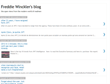 Tablet Screenshot of freddiewincklersblog.blogspot.com
