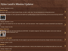 Tablet Screenshot of dylanlambmissionupdates.blogspot.com