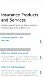 Mobile Screenshot of insuranceproductsandservices.blogspot.com