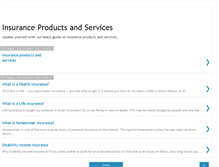 Tablet Screenshot of insuranceproductsandservices.blogspot.com