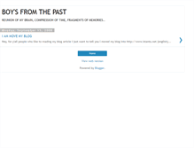 Tablet Screenshot of boysfromthepast.blogspot.com