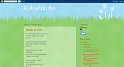 Desktop Screenshot of kokoshkido.blogspot.com