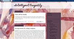Desktop Screenshot of intelligentfrugality.blogspot.com