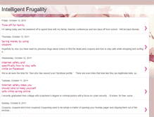 Tablet Screenshot of intelligentfrugality.blogspot.com