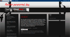 Desktop Screenshot of anotherparanormalday.blogspot.com