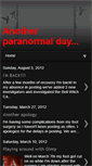 Mobile Screenshot of anotherparanormalday.blogspot.com