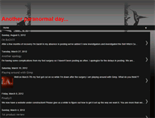 Tablet Screenshot of anotherparanormalday.blogspot.com