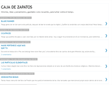 Tablet Screenshot of cajadezapato.blogspot.com