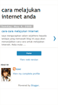 Mobile Screenshot of cara-melajukan-internet.blogspot.com