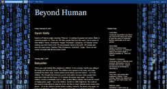 Desktop Screenshot of beyond-human.blogspot.com