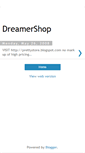 Mobile Screenshot of dreamershop.blogspot.com