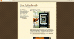 Desktop Screenshot of craftingtutorials.blogspot.com