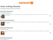 Tablet Screenshot of craftingtutorials.blogspot.com
