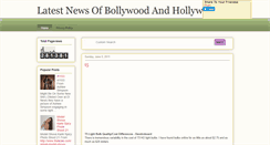 Desktop Screenshot of newsofbollywoood.blogspot.com