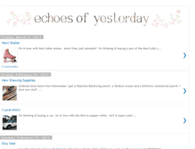 Tablet Screenshot of echoes-of-yesterday.blogspot.com