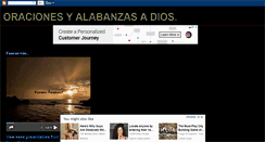 Desktop Screenshot of oracionesyalabanzasadios.blogspot.com