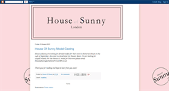 Desktop Screenshot of houseofsunny.blogspot.com