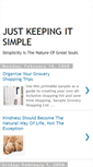 Mobile Screenshot of justkeepingitsimple.blogspot.com