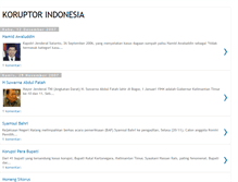 Tablet Screenshot of koruptorindonesia.blogspot.com